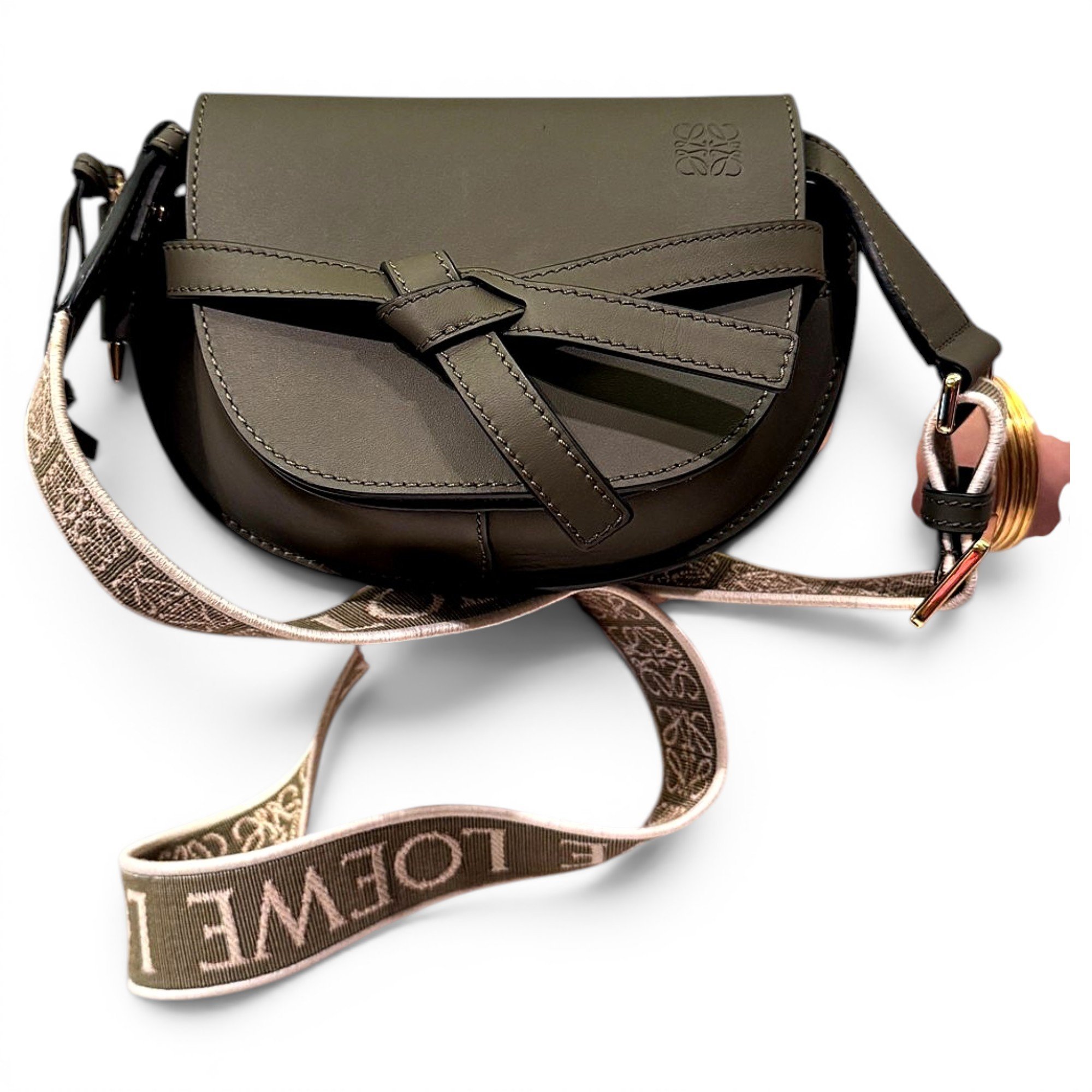 Gate leather crossbody bag