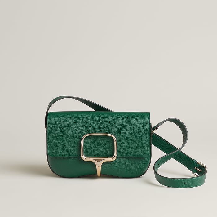 Vert Moyen Hermès Della Cavalleria Elan Bag