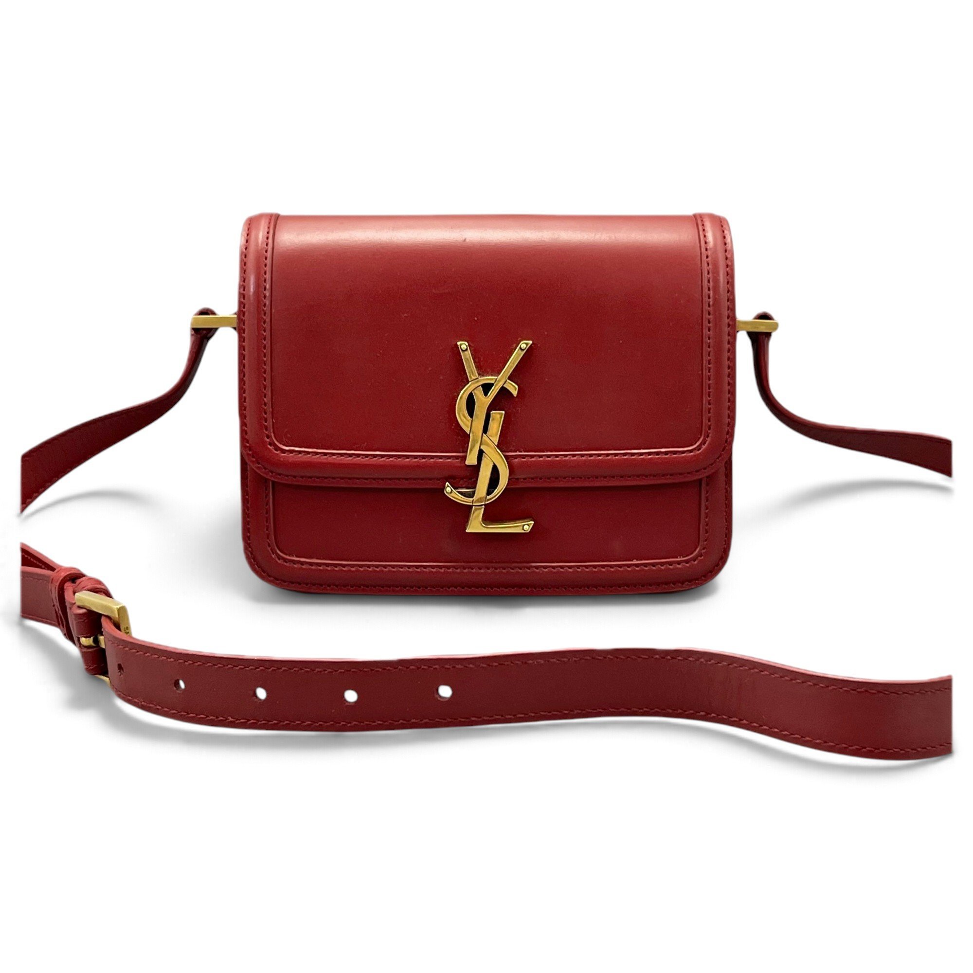 Solférino leather handbag