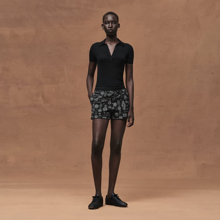 Noir "Ferronnerie Remix" Shorts