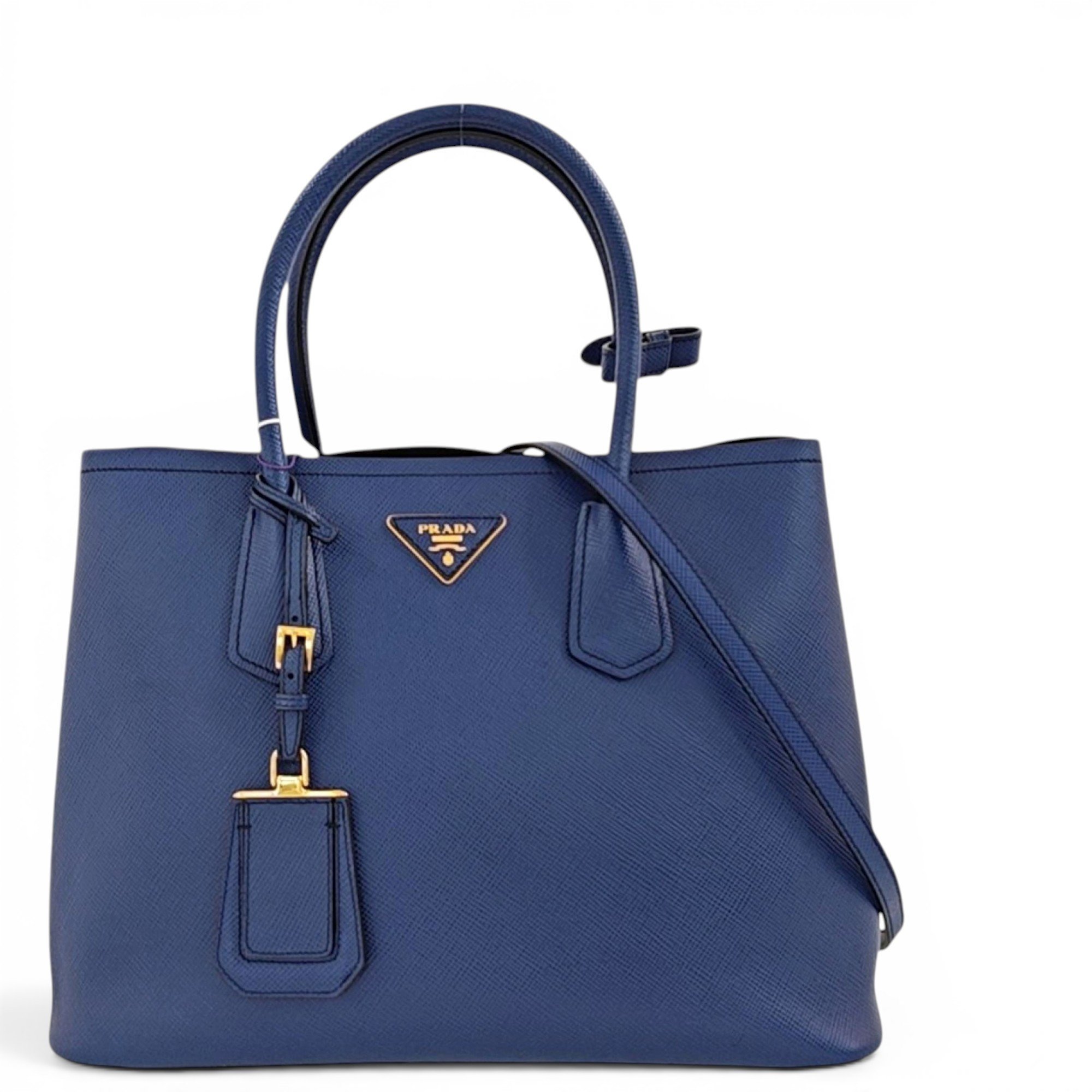 Double leather tote