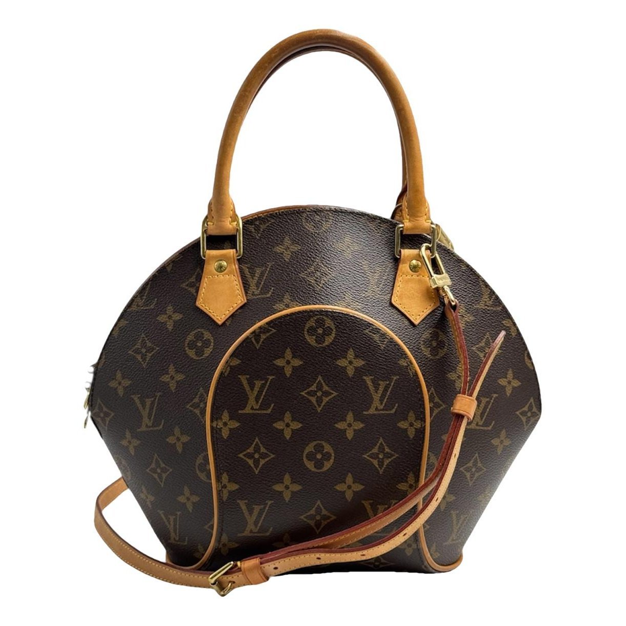 Ellipse leather crossbody bag