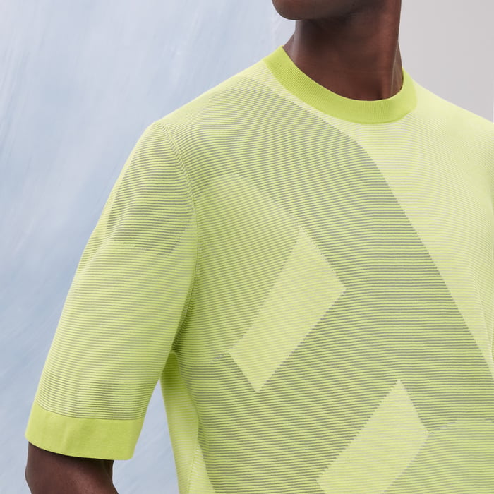 Lime "Big Maillon" Crewneck Sweater