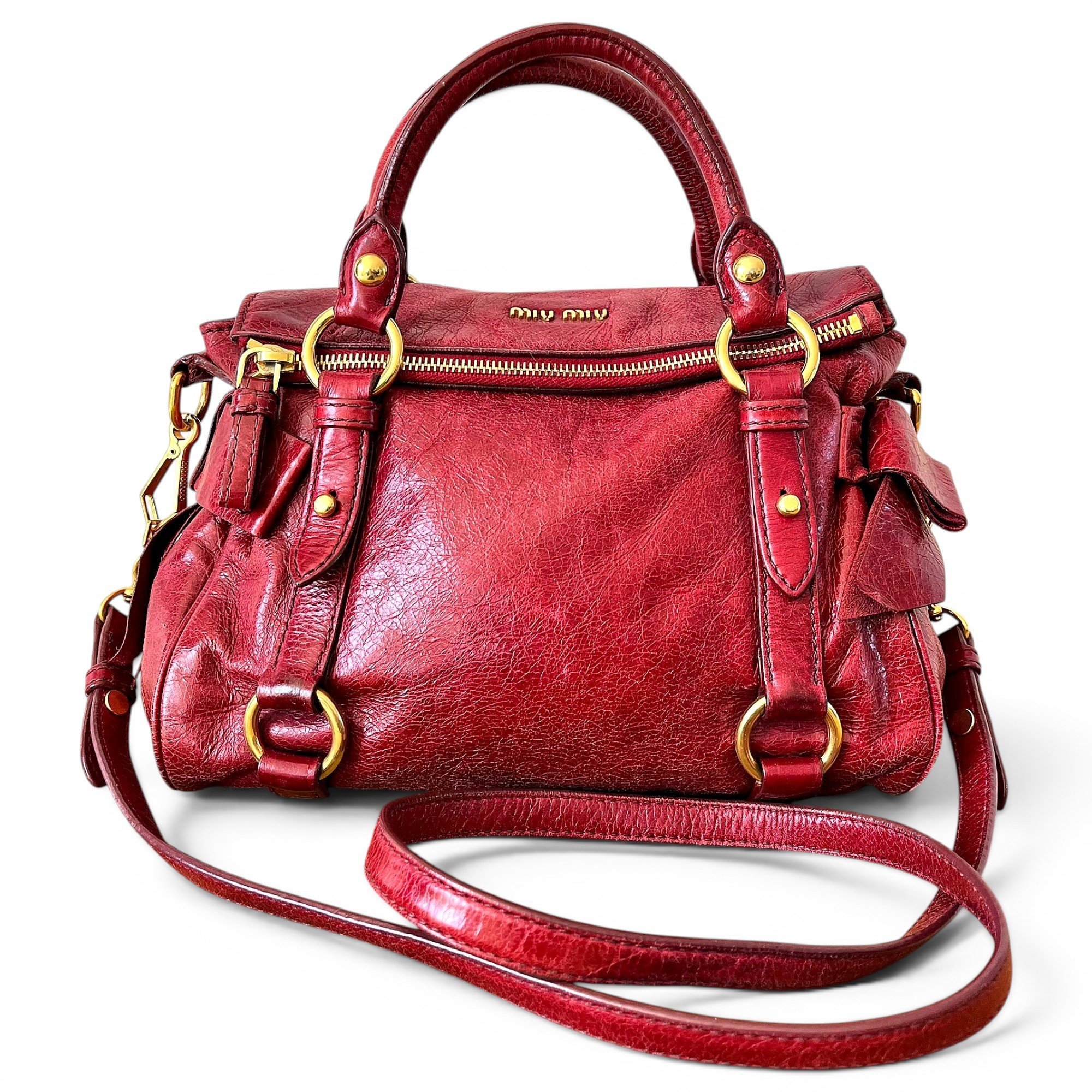 Vitello leather handbag