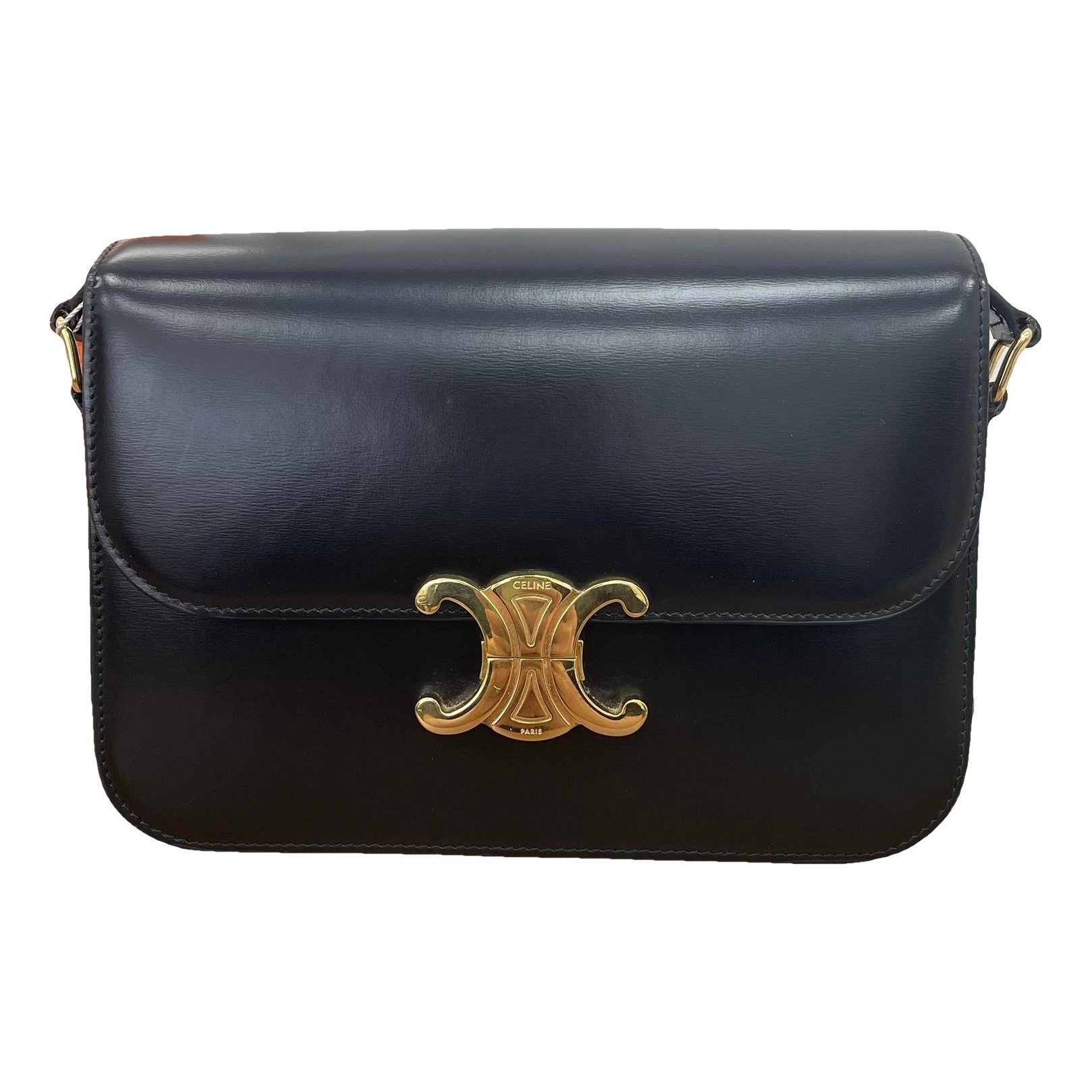 Triomphe leather handbag