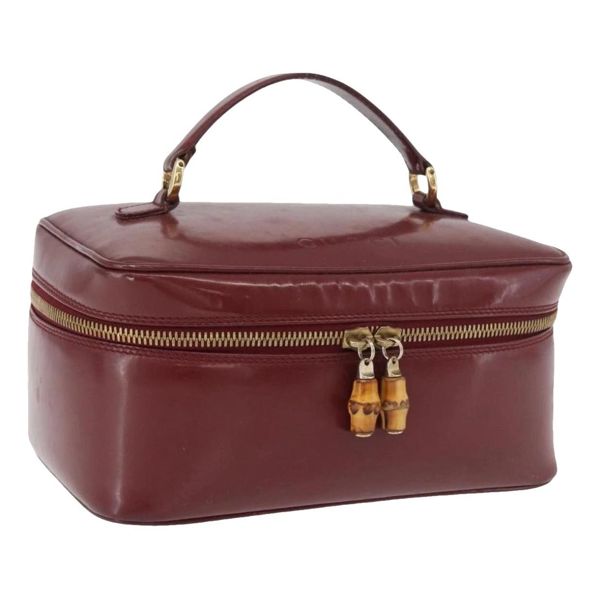 Patent leather handbag