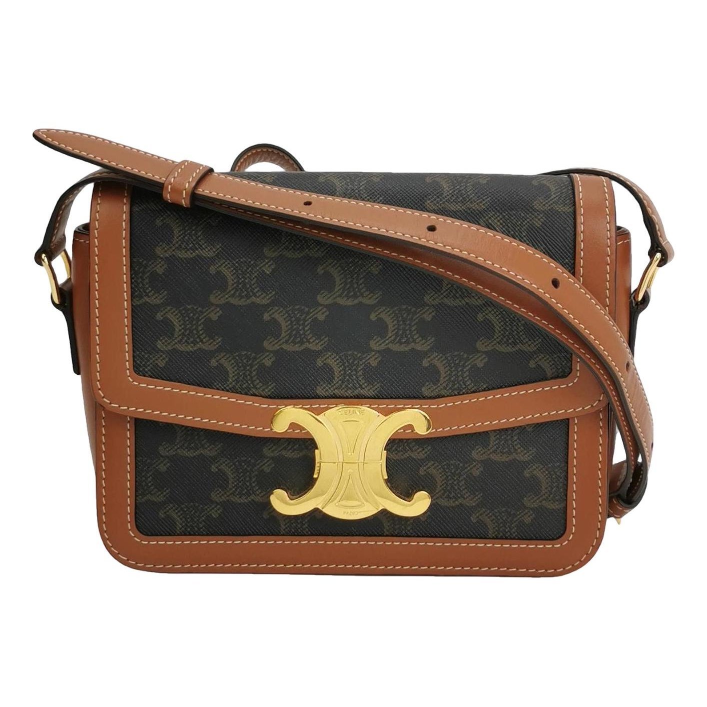 Triomphe leather handbag