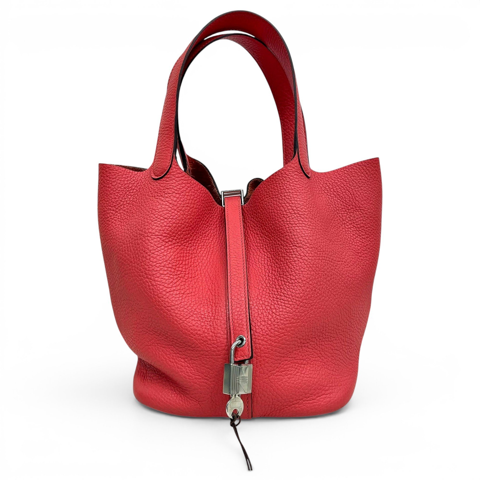 Picotin leather tote