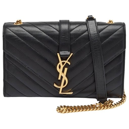 Envelope leather handbag