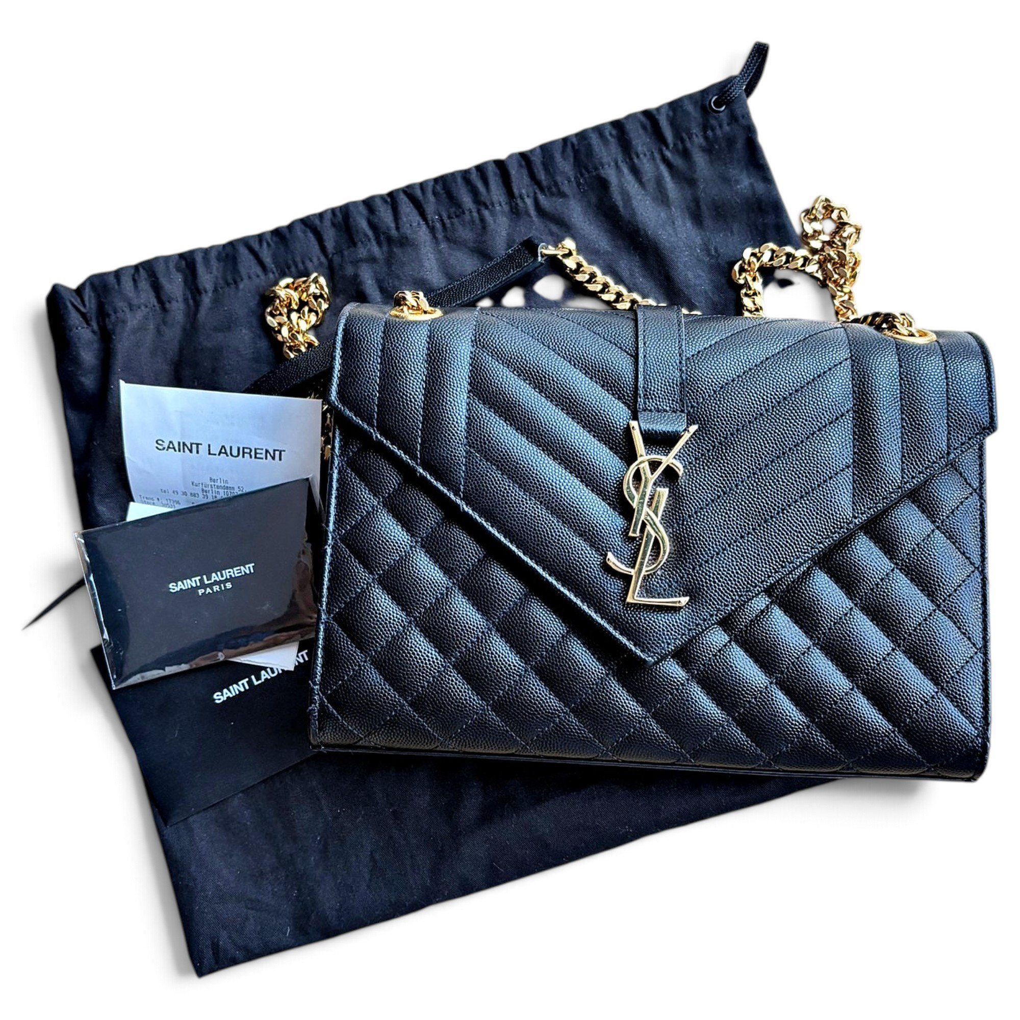 Envelope leather crossbody bag