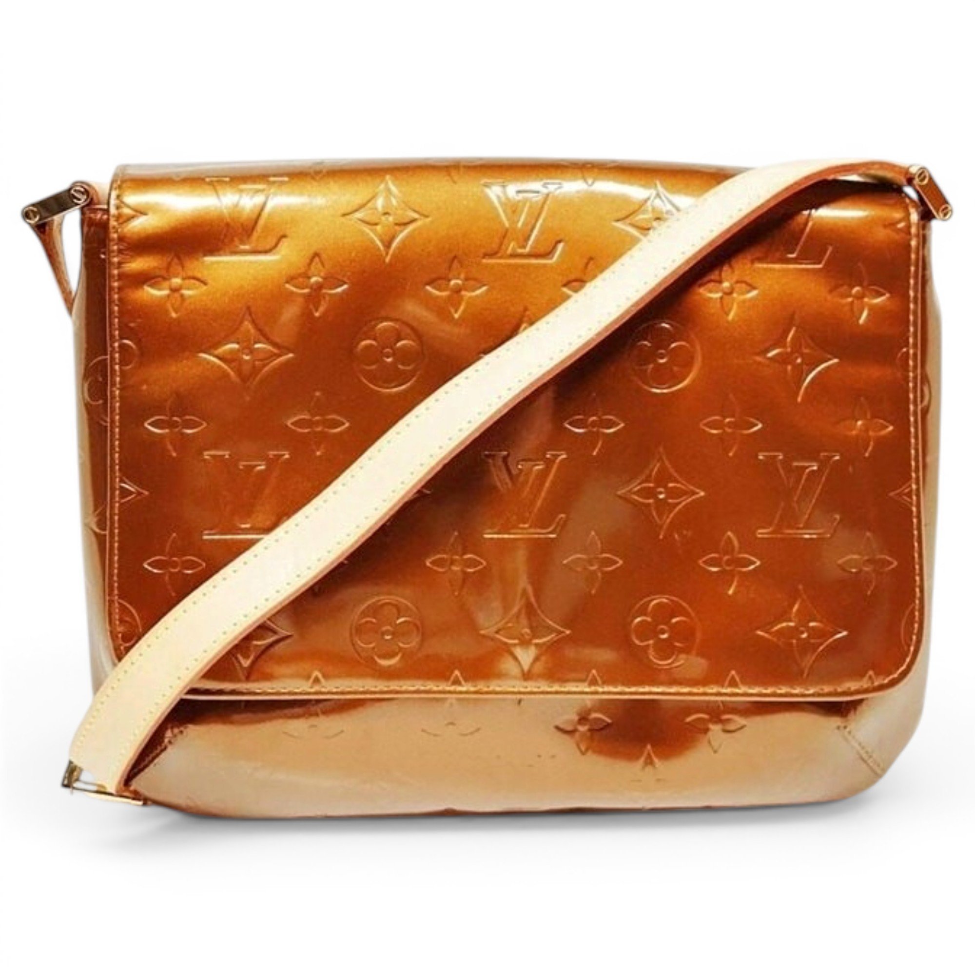 Thompson patent leather handbag
