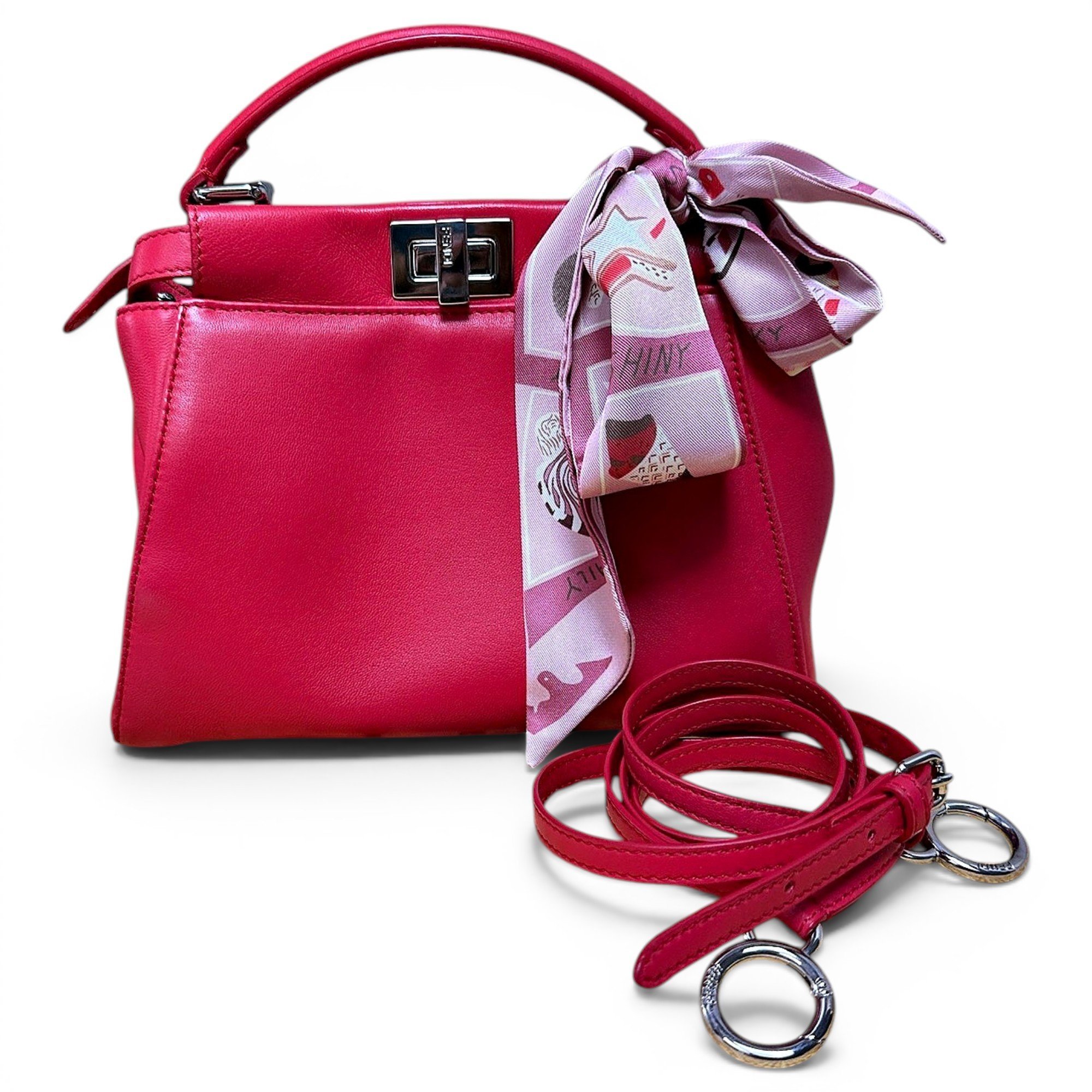 Peekaboo leather handbag