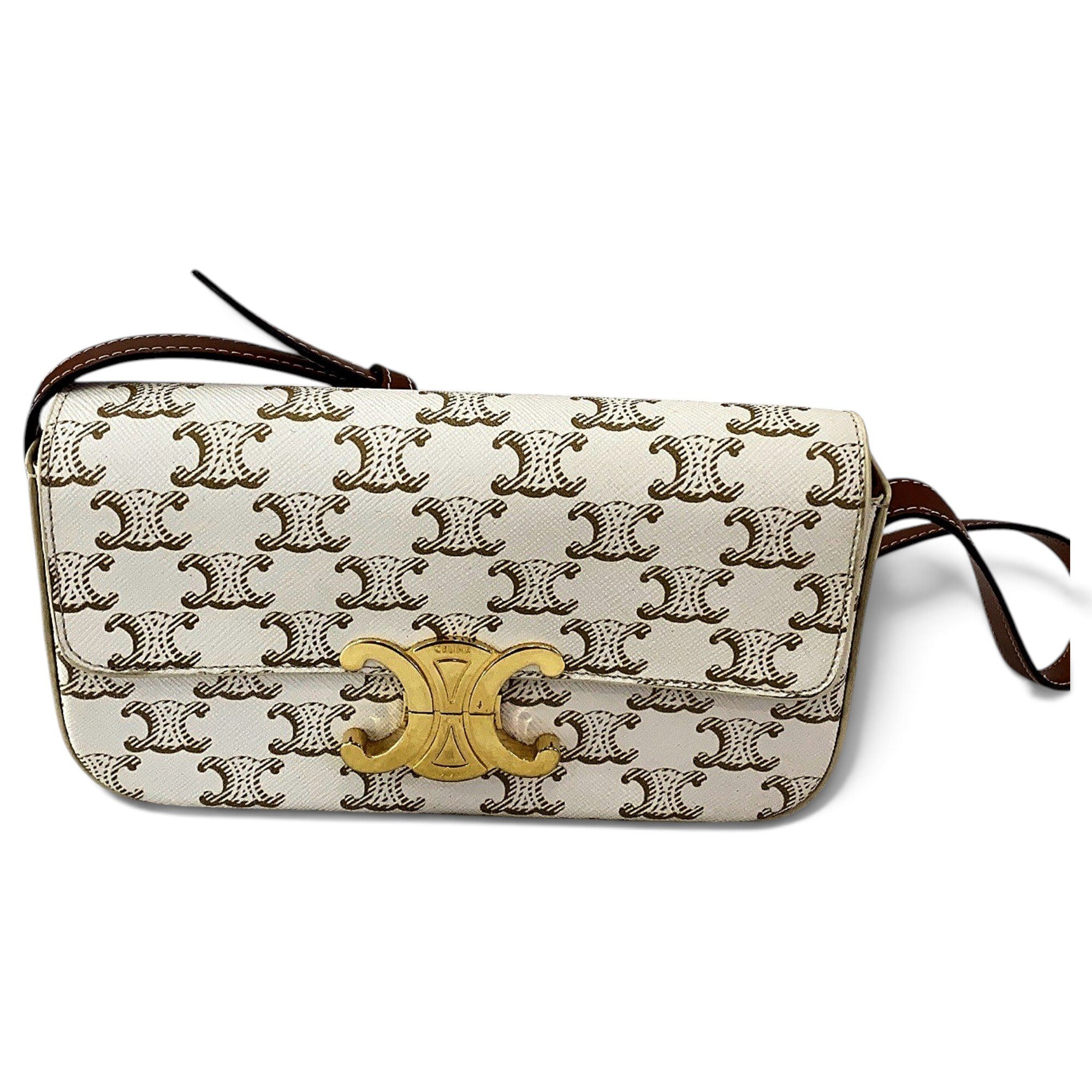 Triomphe leather handbag