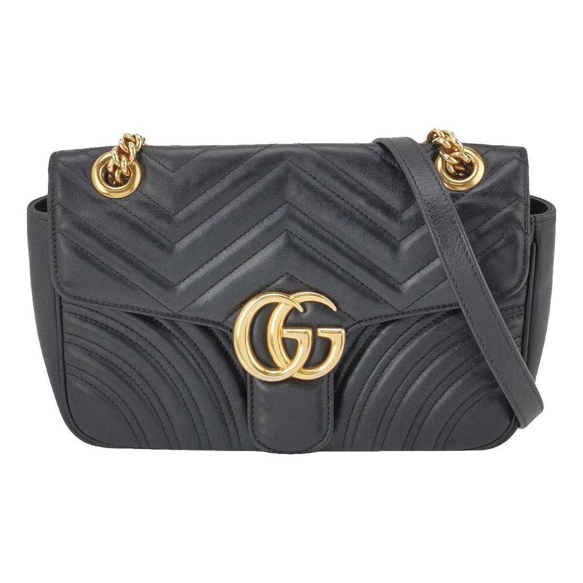 GG Marmont Flap leather handbag
