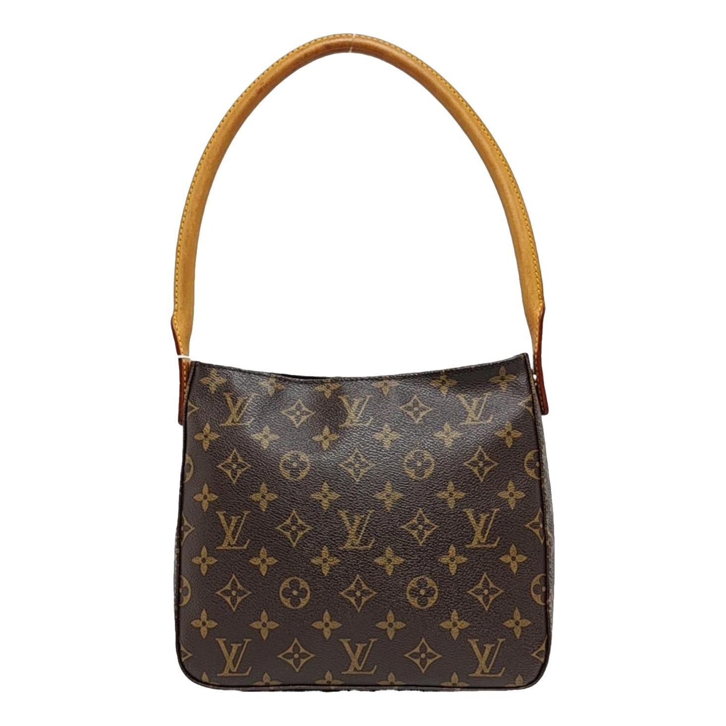 Looping leather handbag