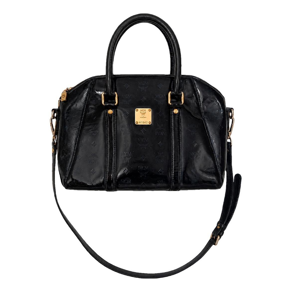 Boston leather handbag