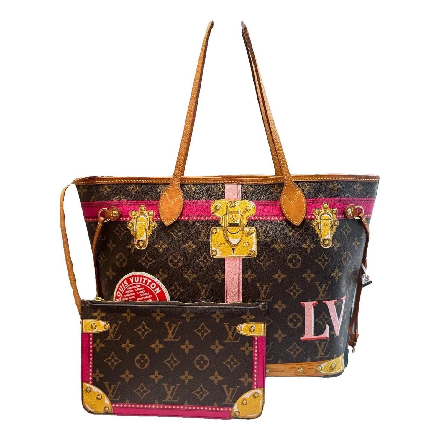 Neverfull leather tote