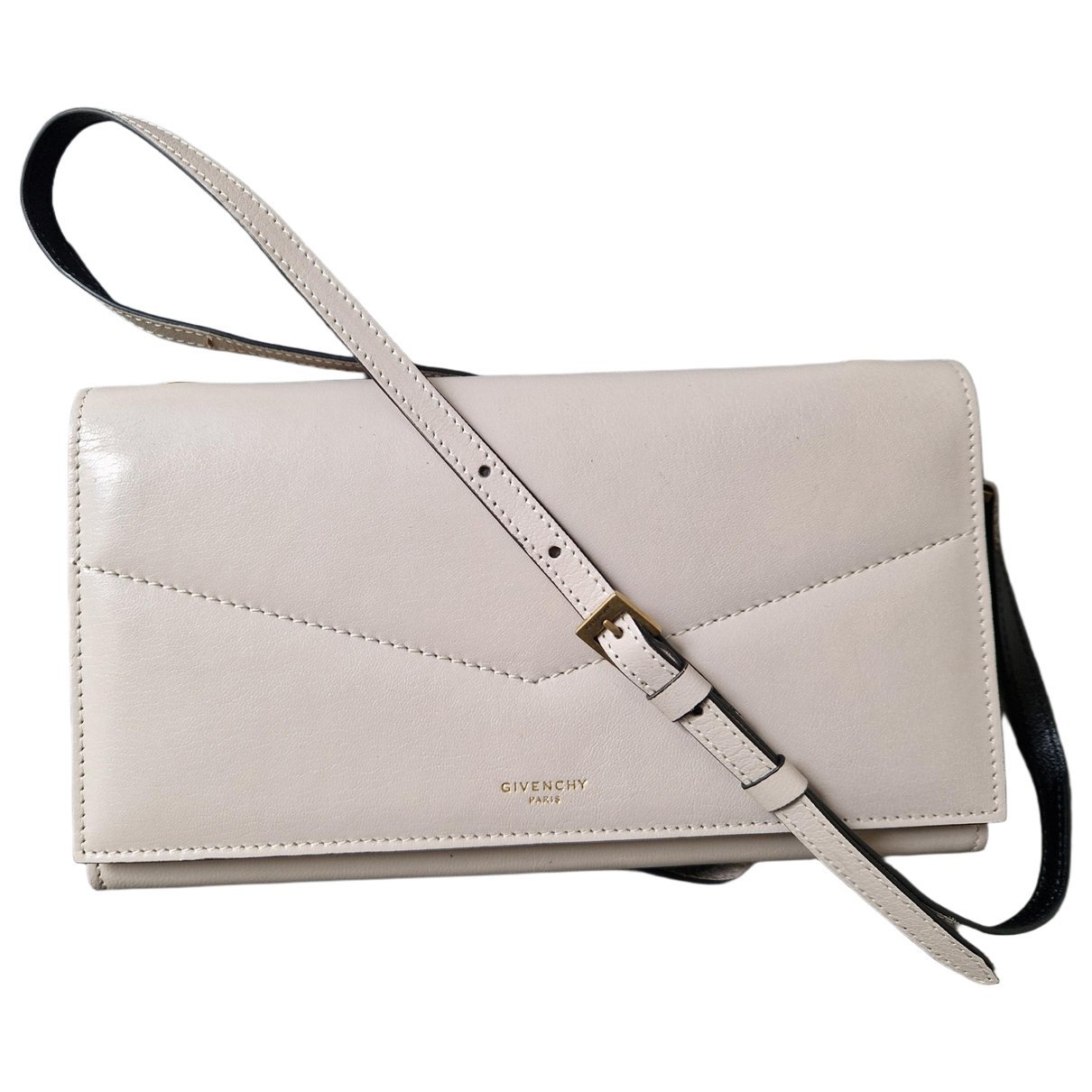 Leather clutch bag