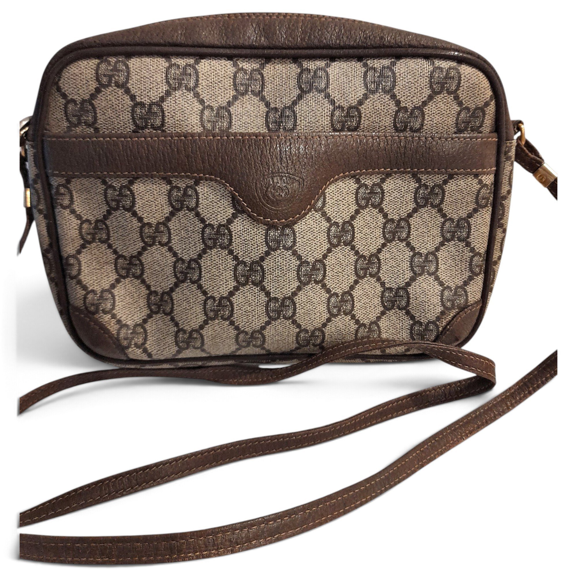 Leather clutch bag