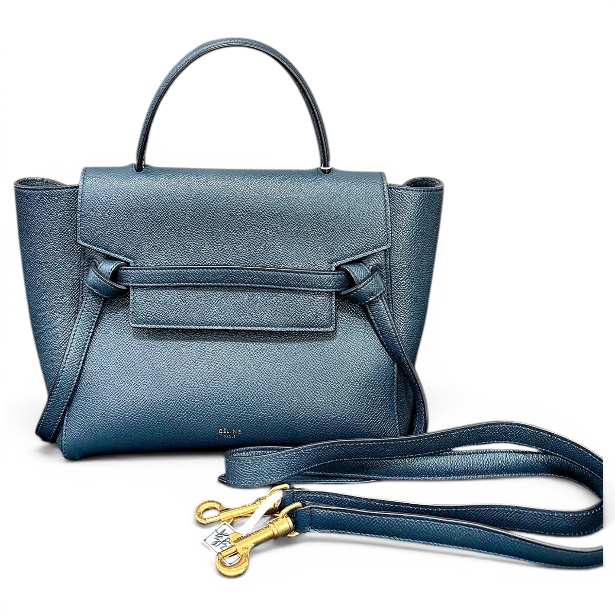 Belt leather handbag