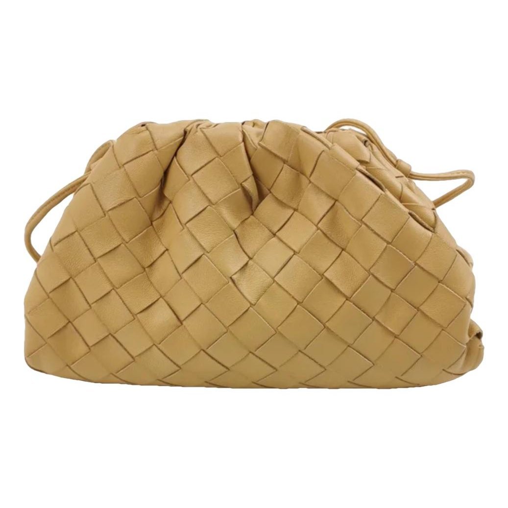 Pouch leather handbag