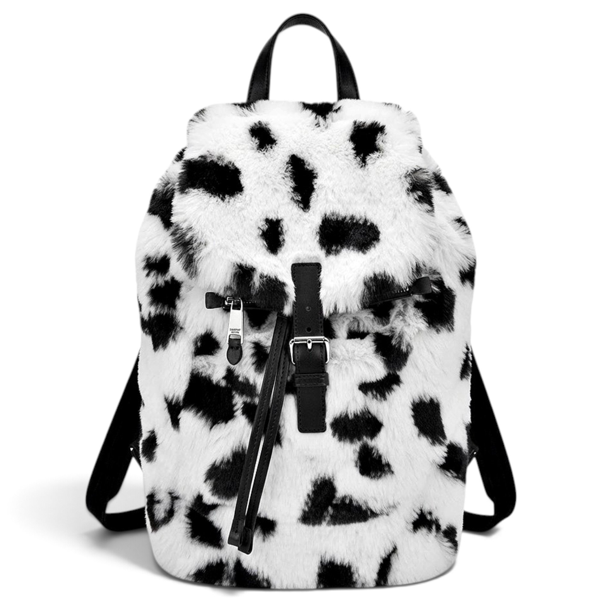 Faux fur backpack