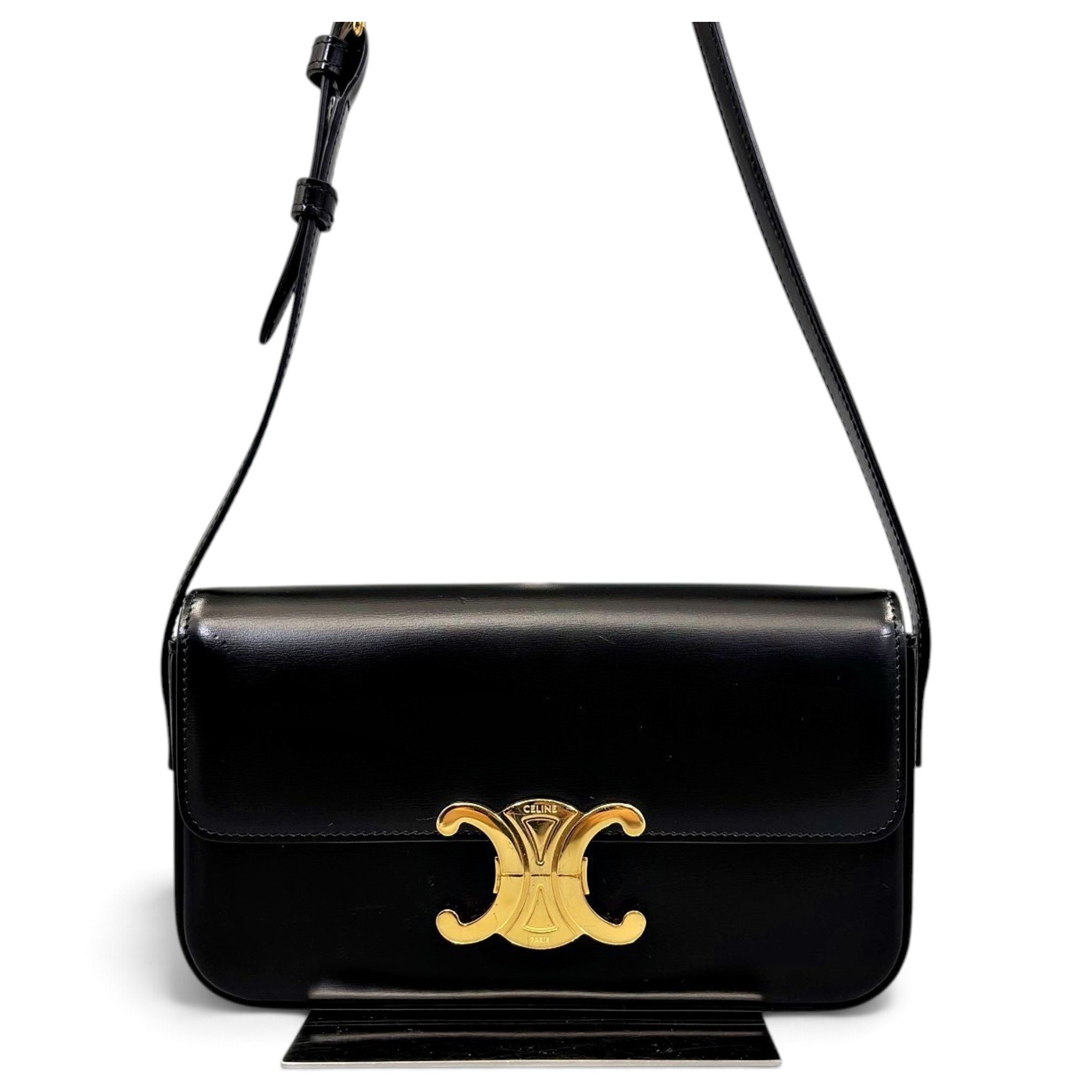 Celine Triomphe leather handbag