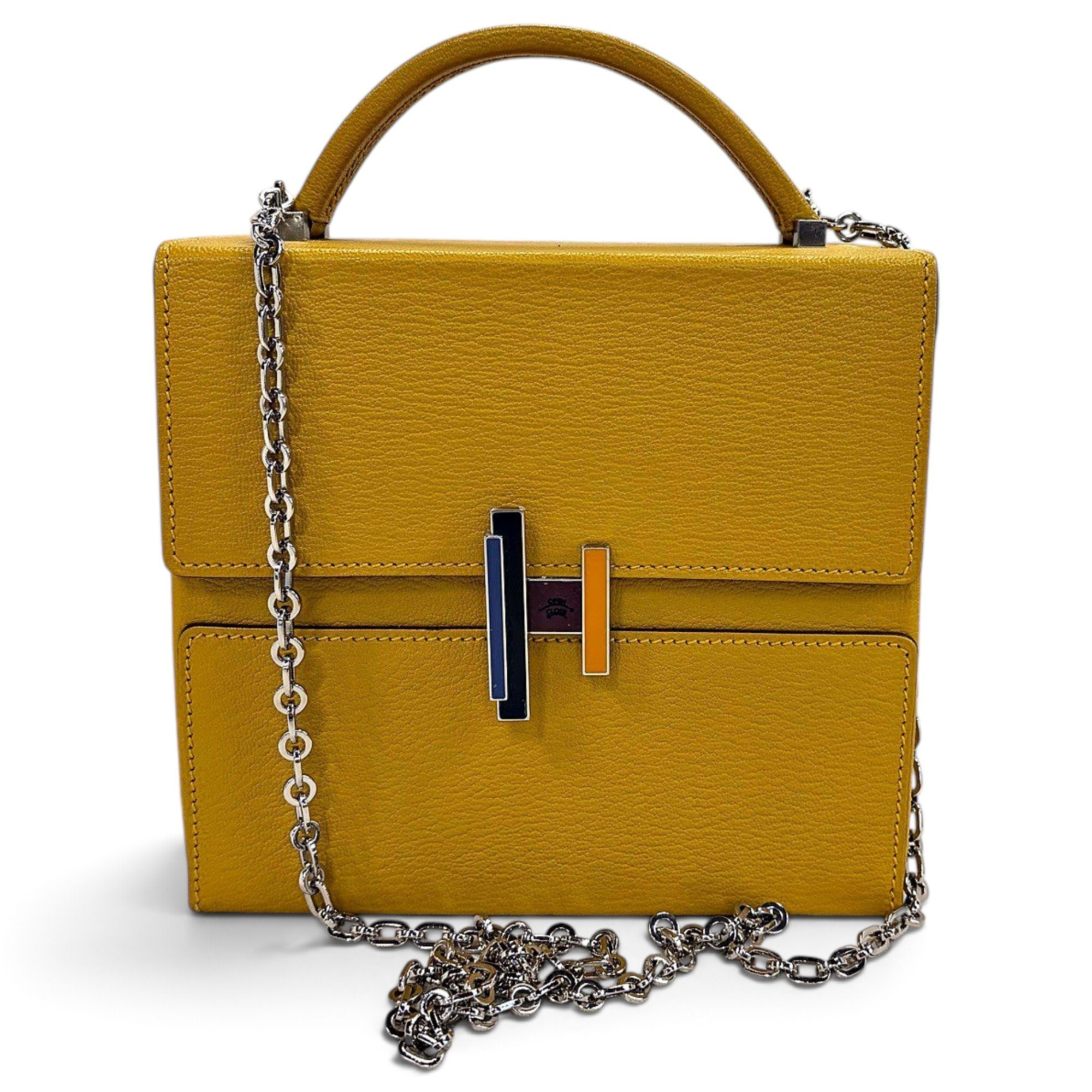 Cinhetic leather handbag