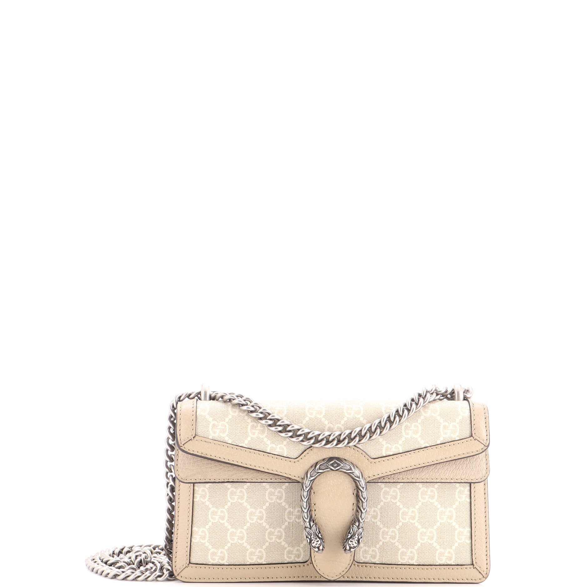 Dionysus Bag GG Coated Canvas with Leather Small