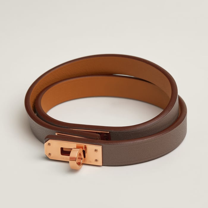 Étoupe Mini Kelly Double Tour Bracelet