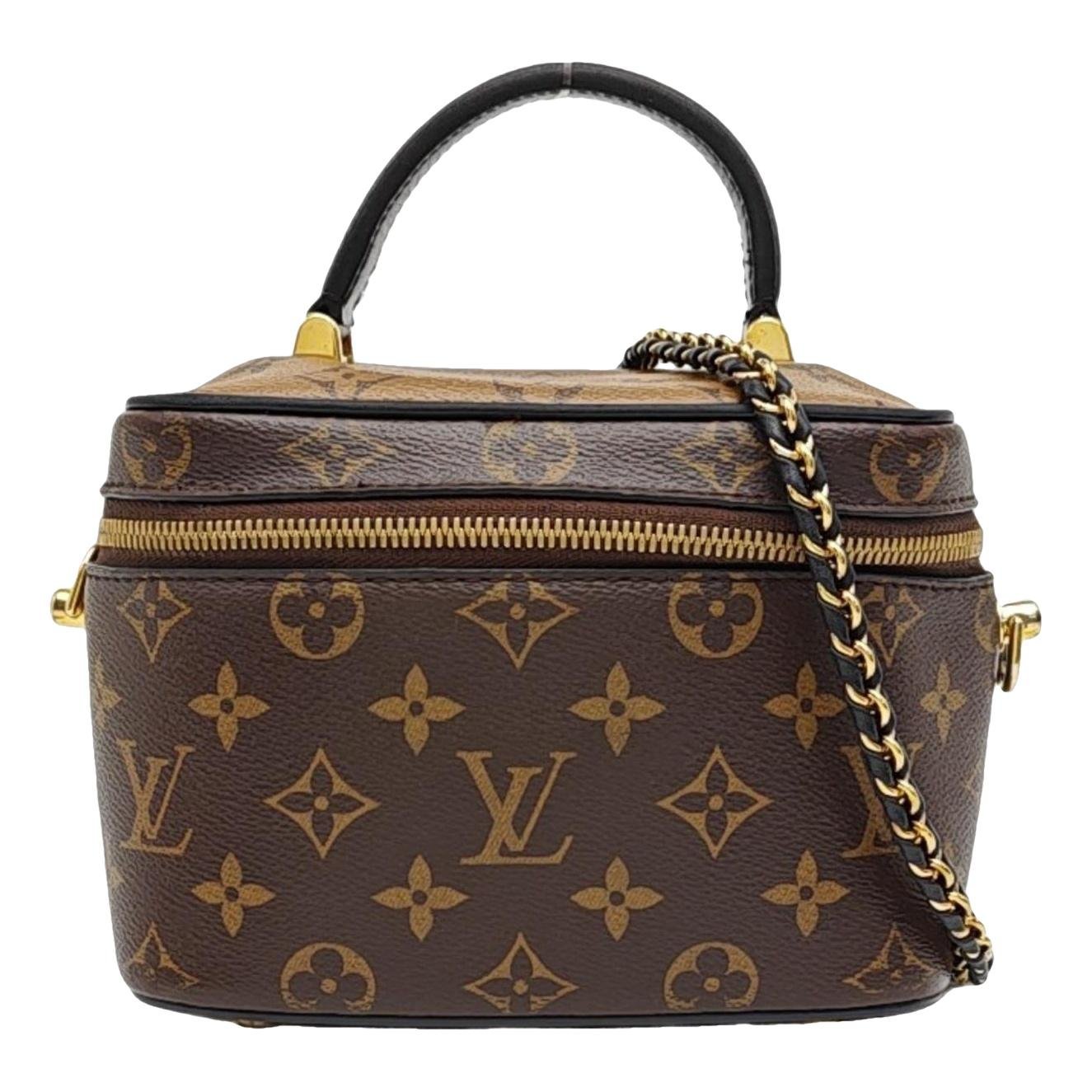 Vanity leather handbag