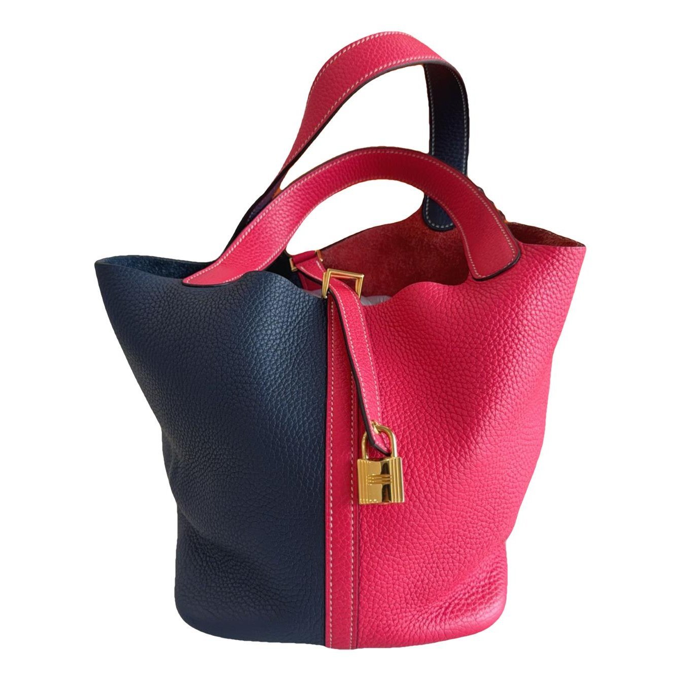 Picotin leather tote