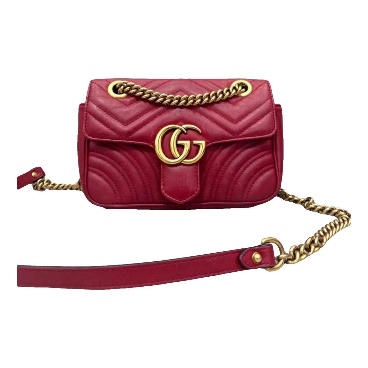 GG Marmont Flap leather crossbody bag