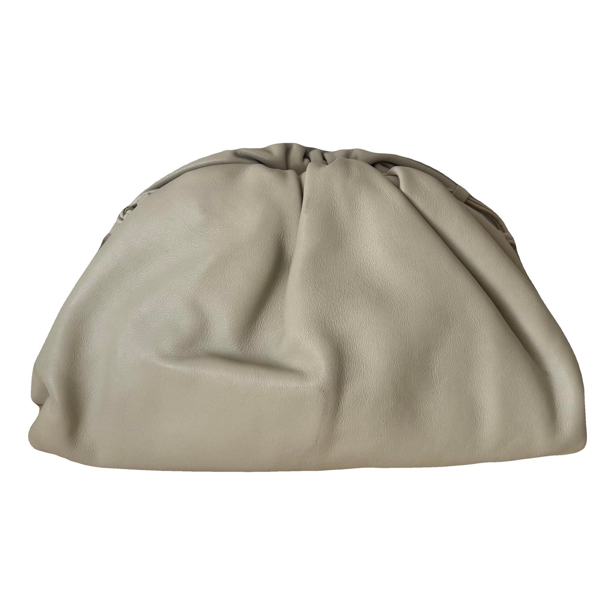 Pouch leather clutch bag