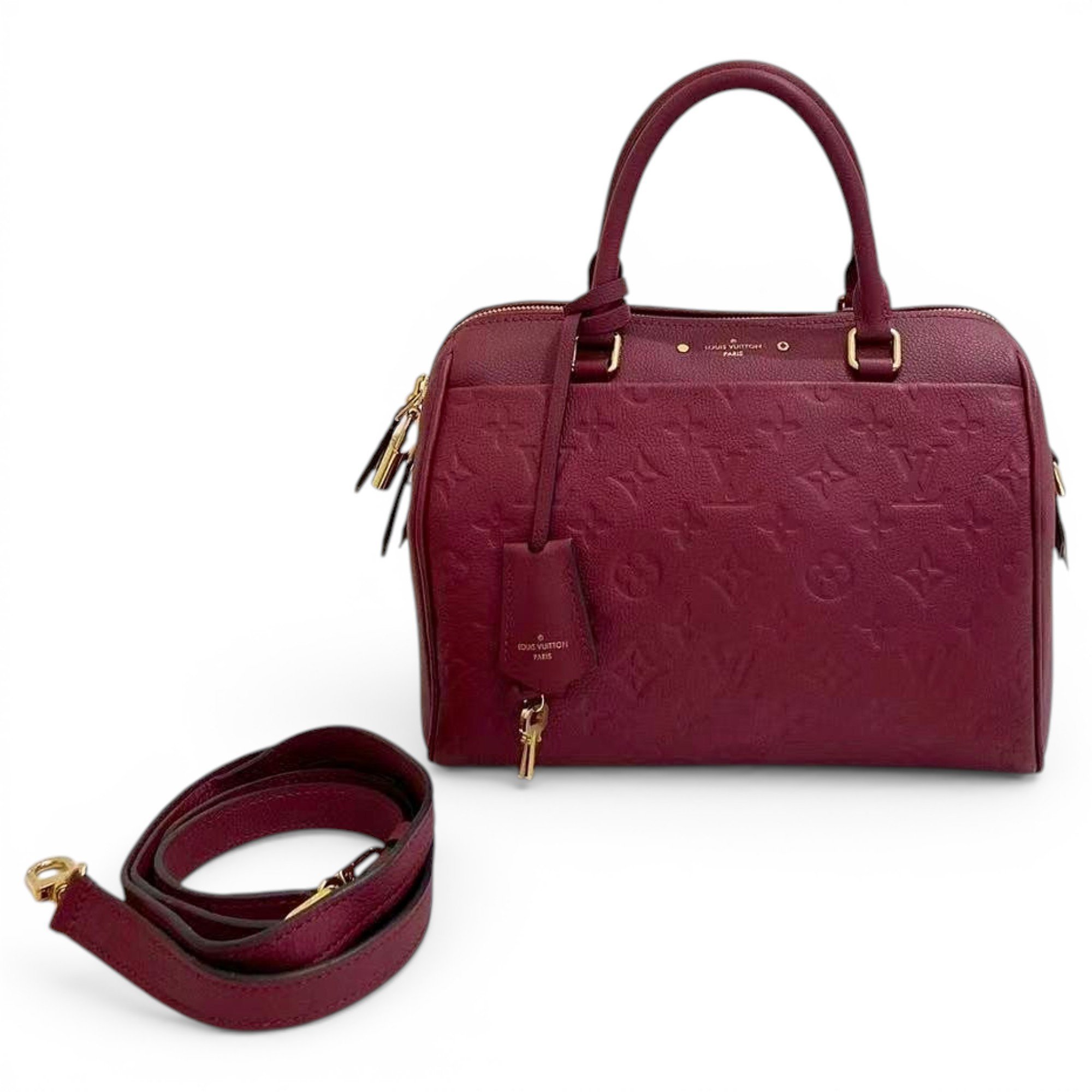 Speedy leather handbag