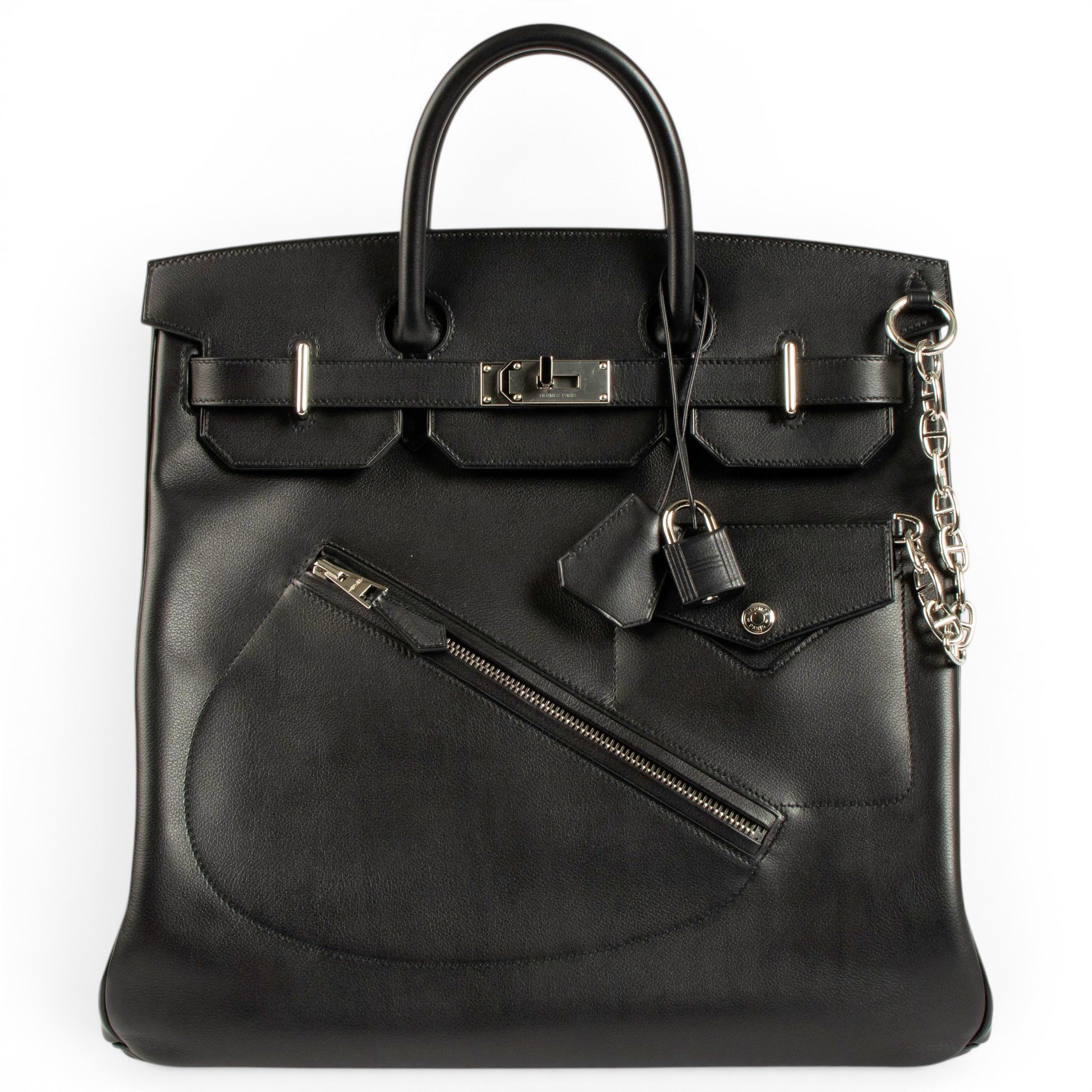 Haut à Courroies leather handbag