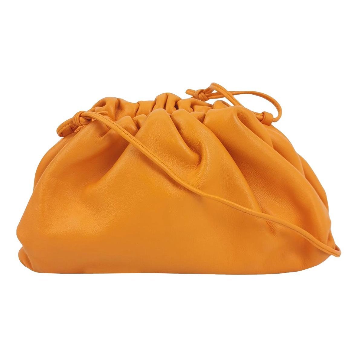 Pouch leather handbag