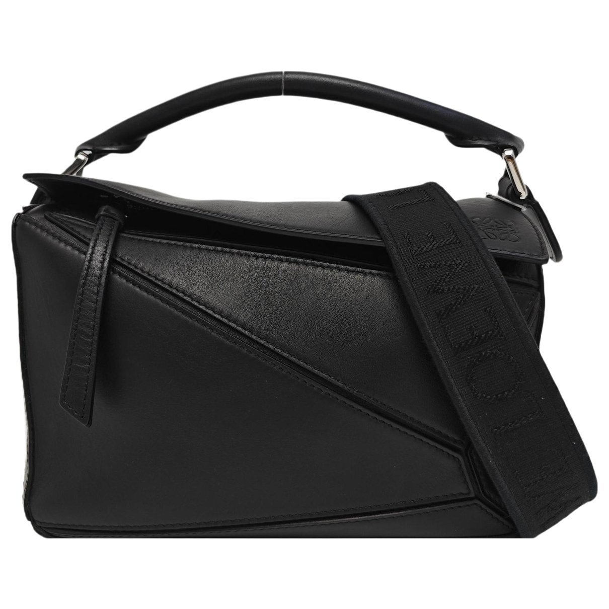 Puzzle leather crossbody bag