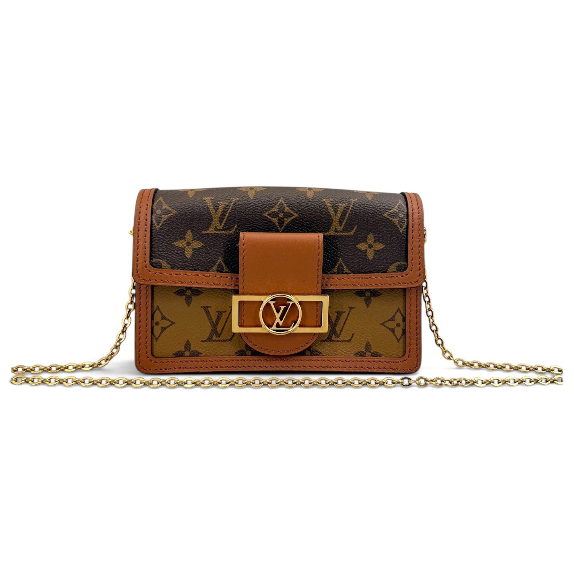 Dauphine leather handbag