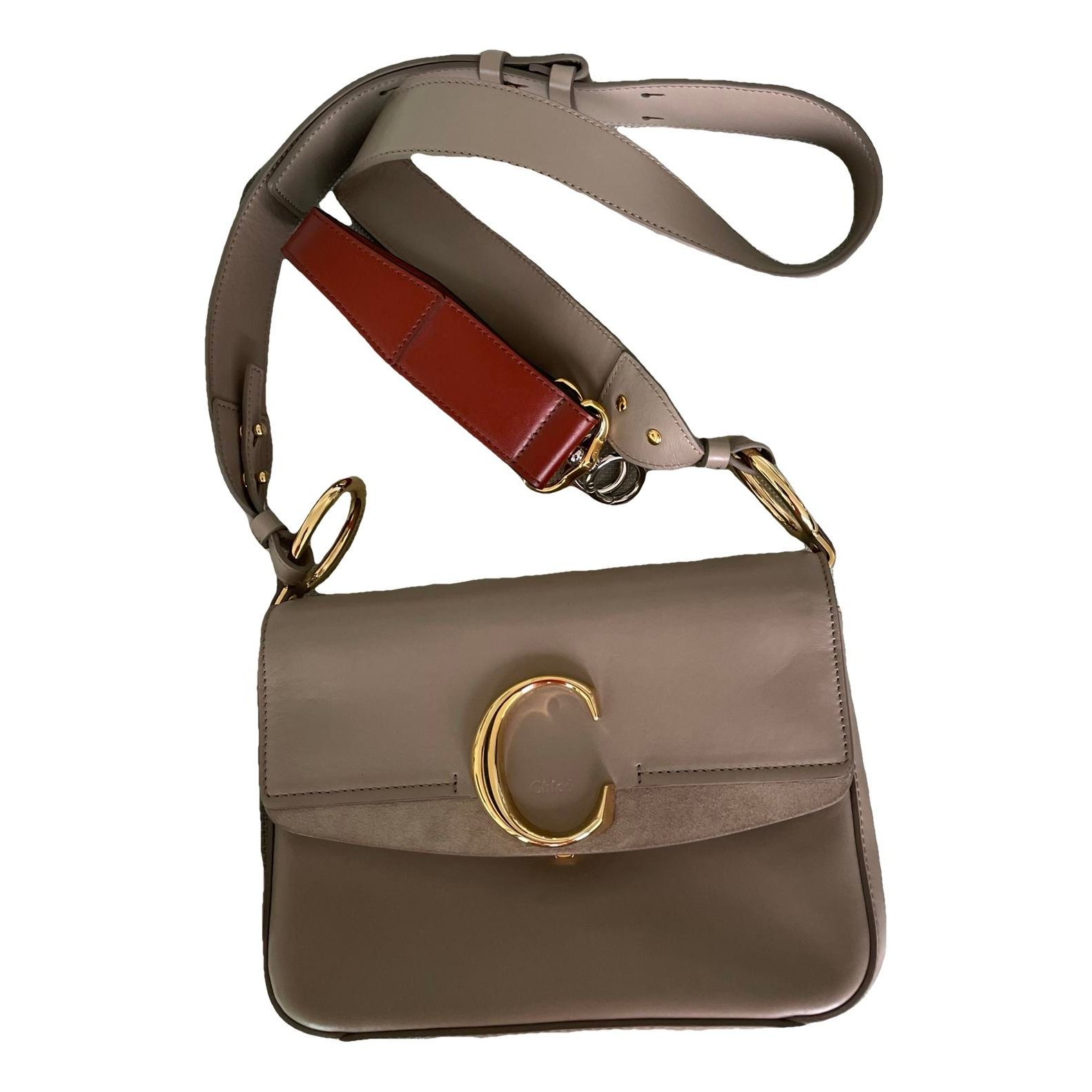 C leather handbag