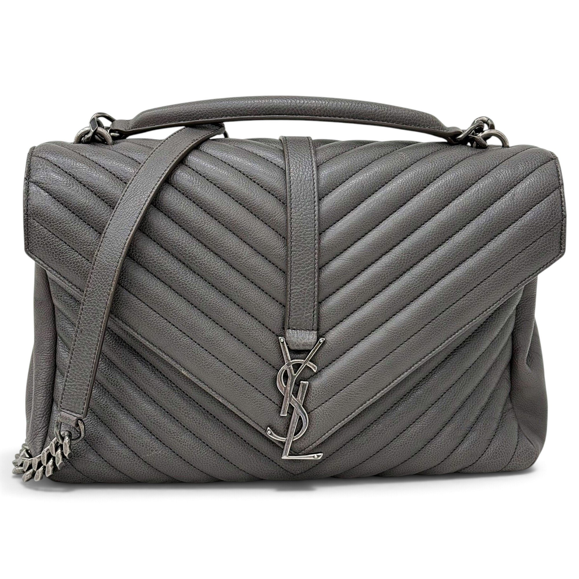 Collége monogramme leather handbag