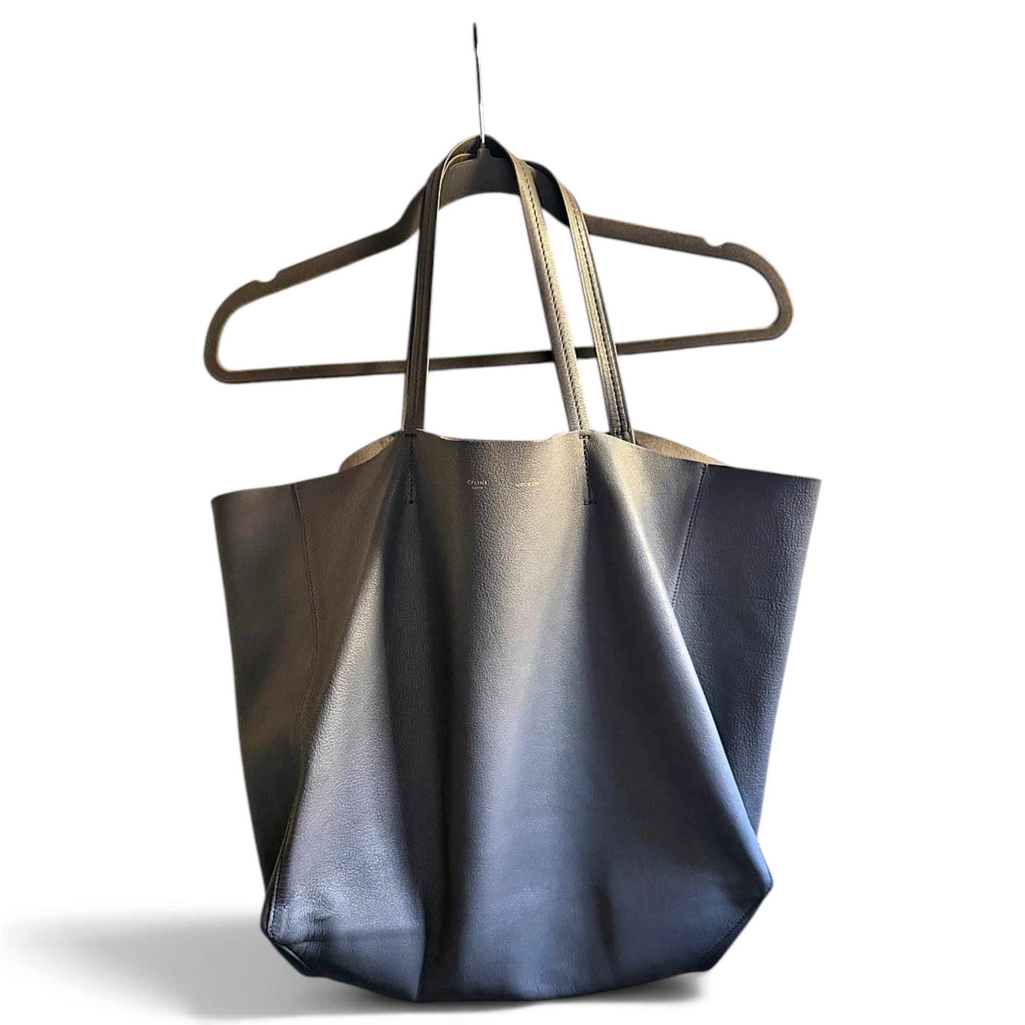 Cabas Horizotal leather tote