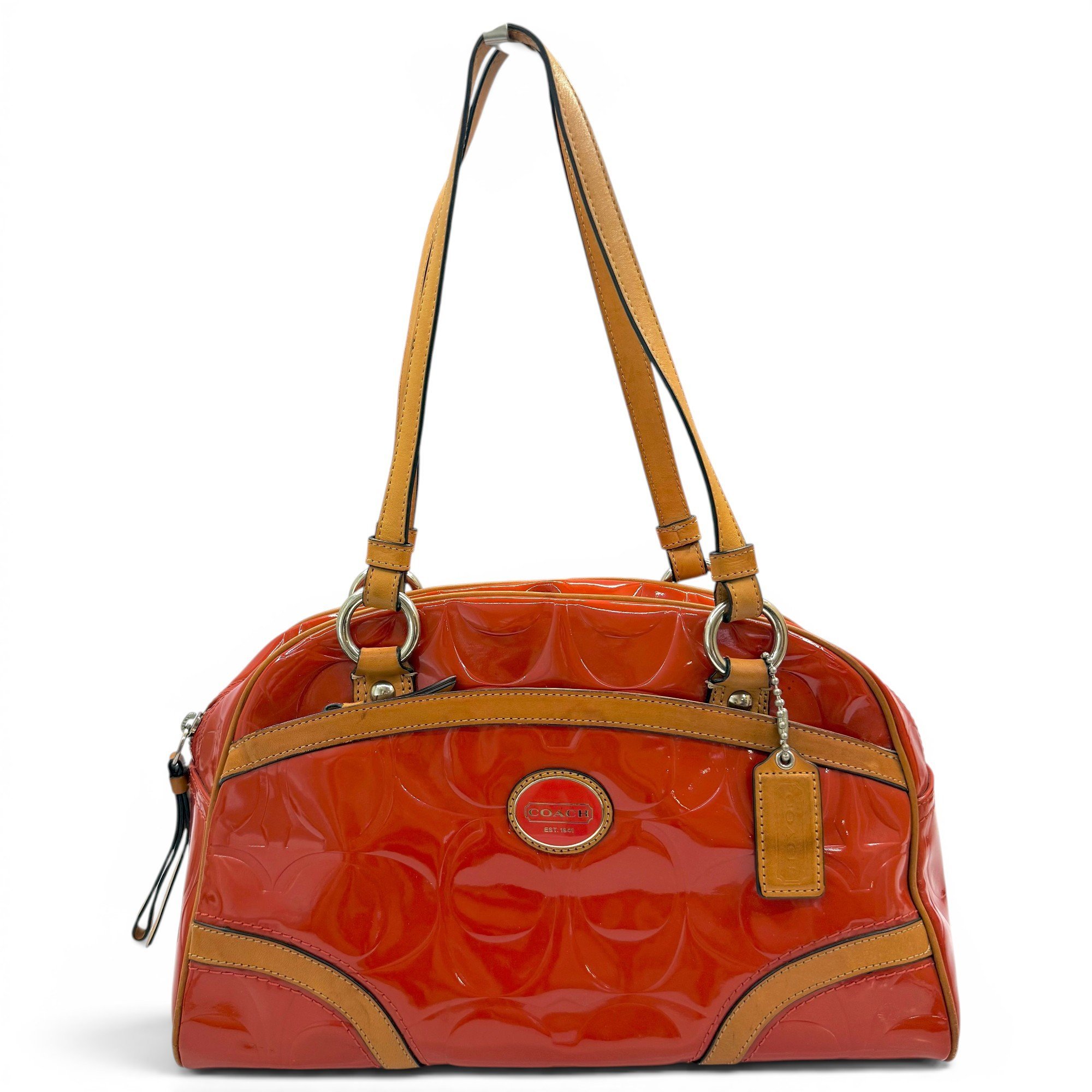 CITY ZIP TOTE patent leather handbag