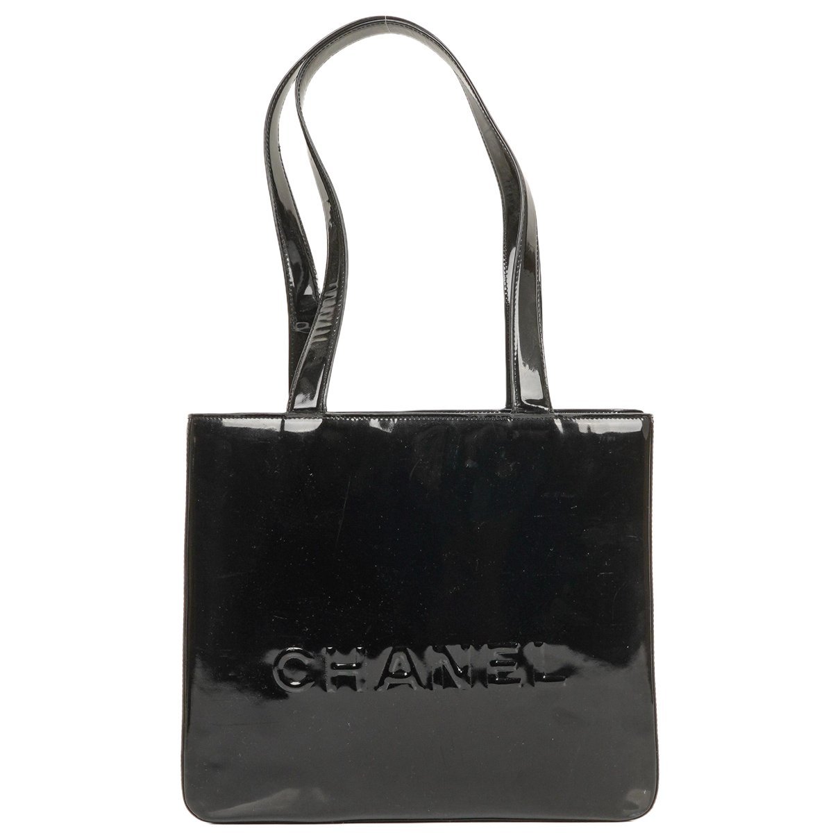 Patent leather handbag