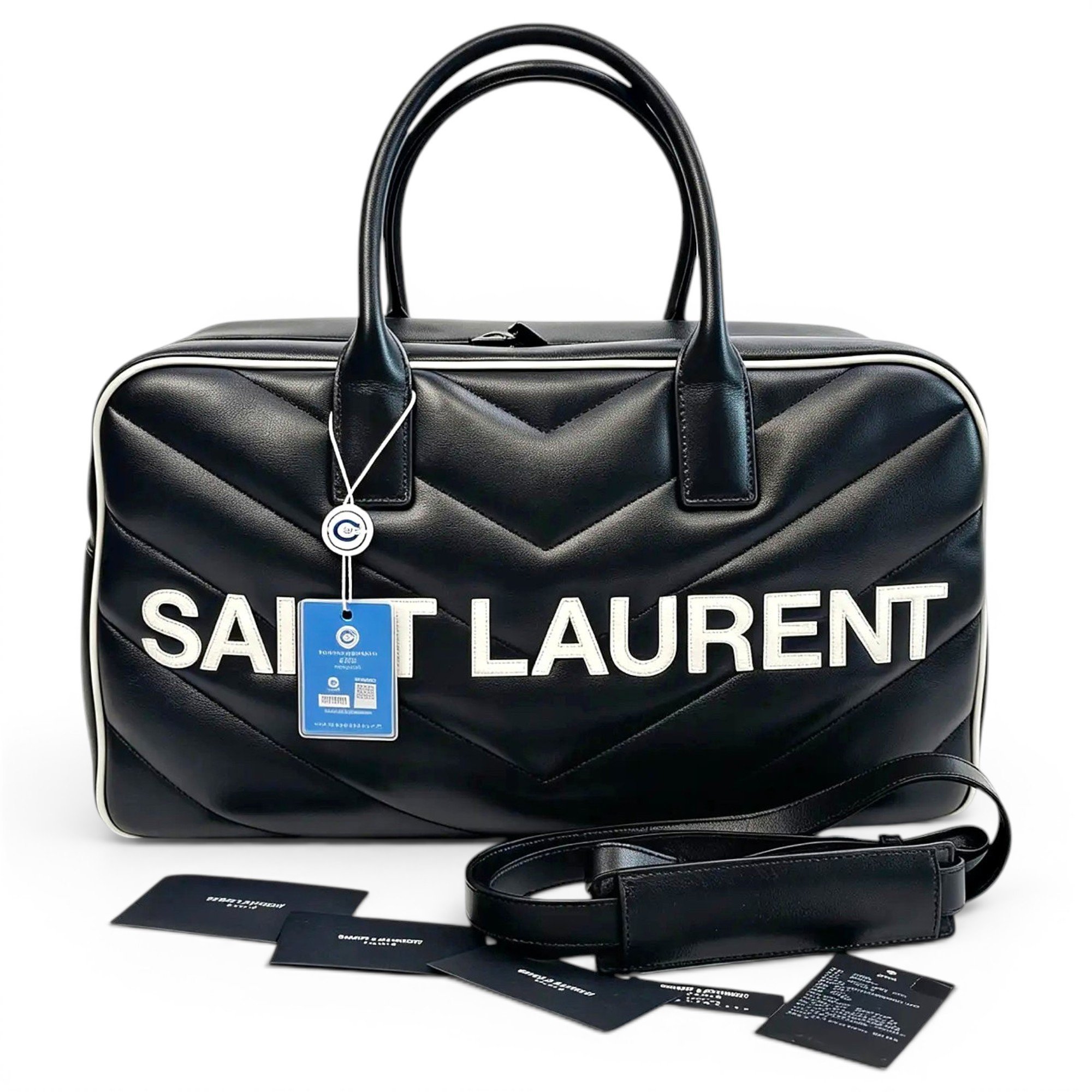 Leather travel bag