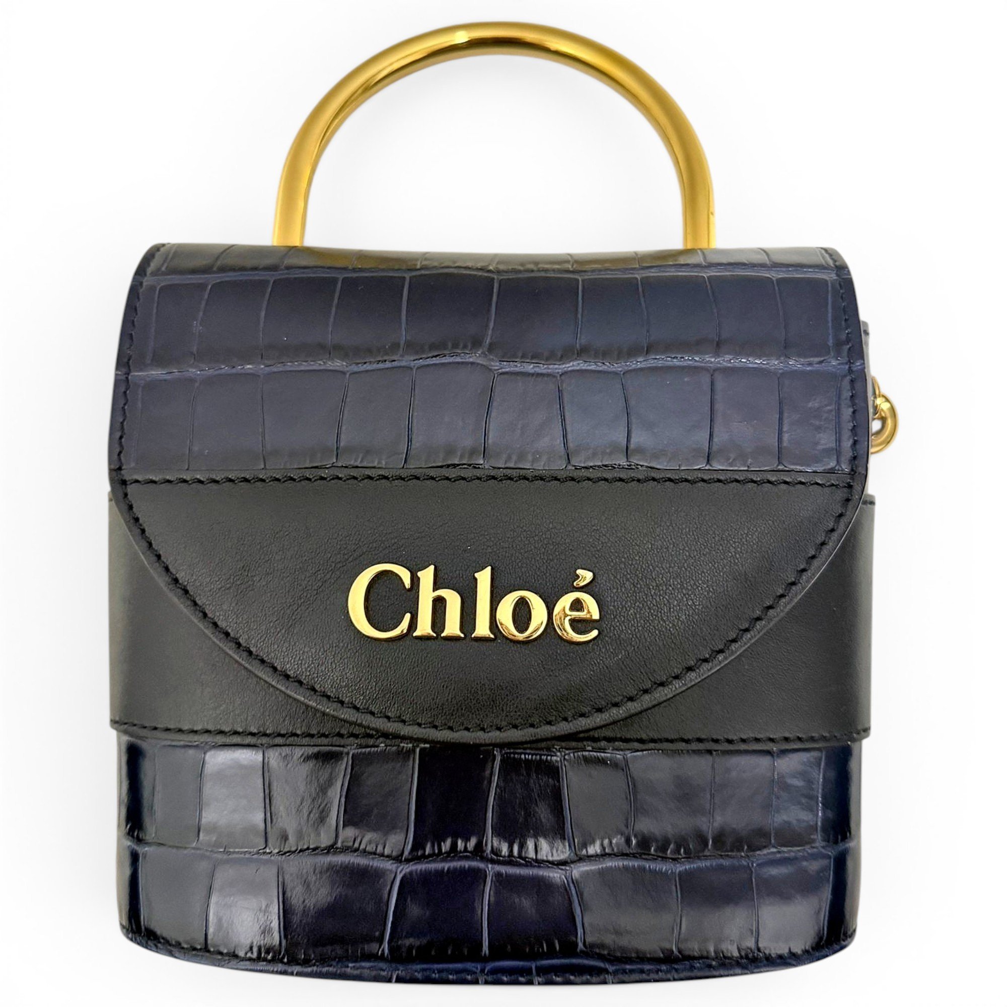 Chloe Aby Lock leather crossbody bag