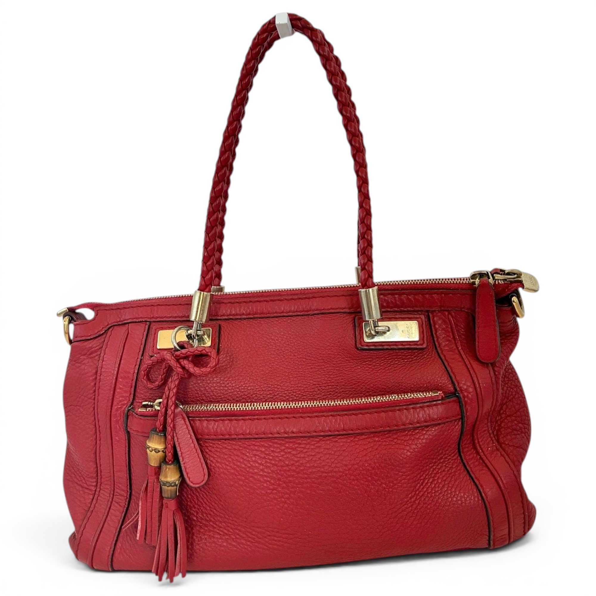Bamboo leather handbag