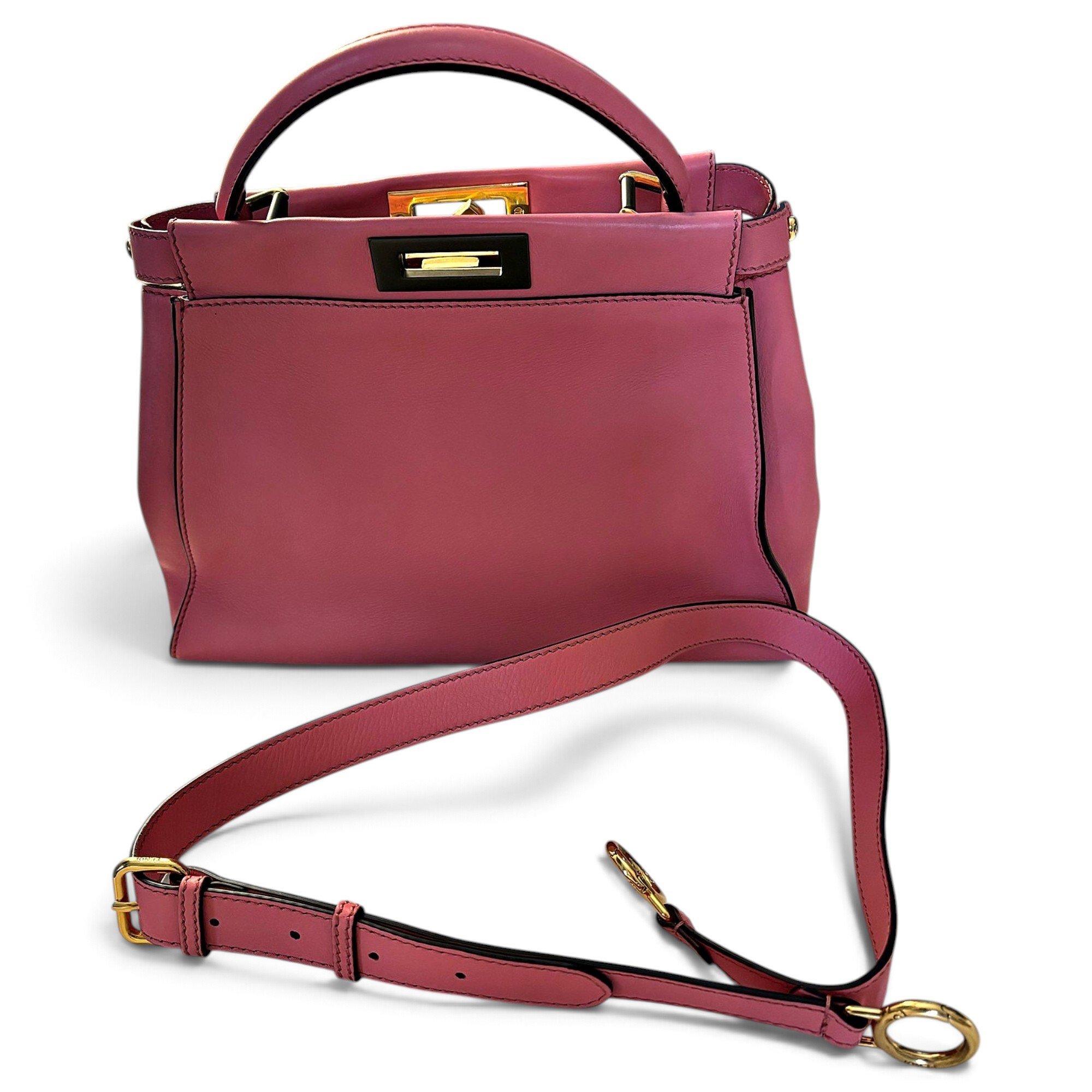 Peekaboo leather handbag