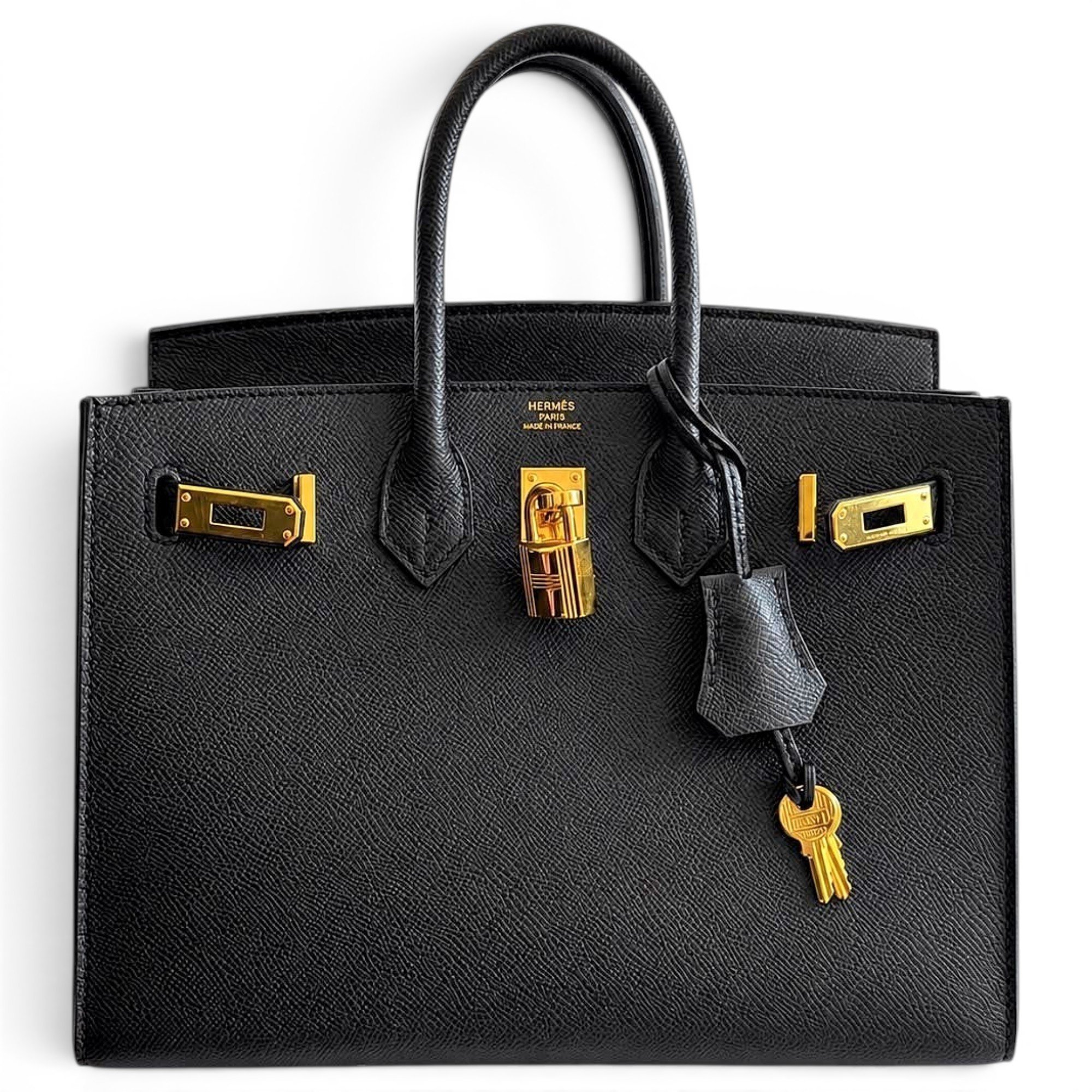 Birkin 25 leather handbag