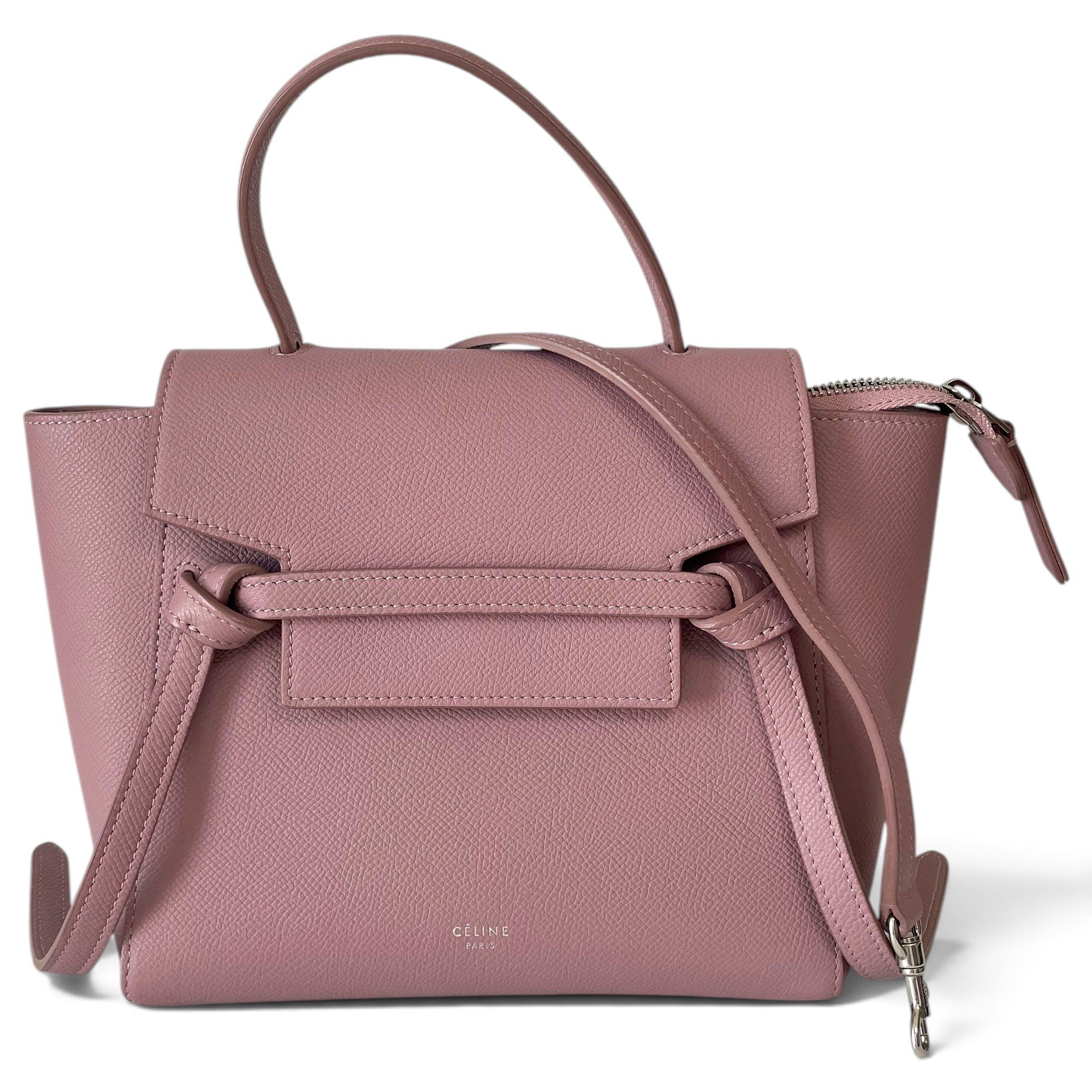 Belt leather handbag